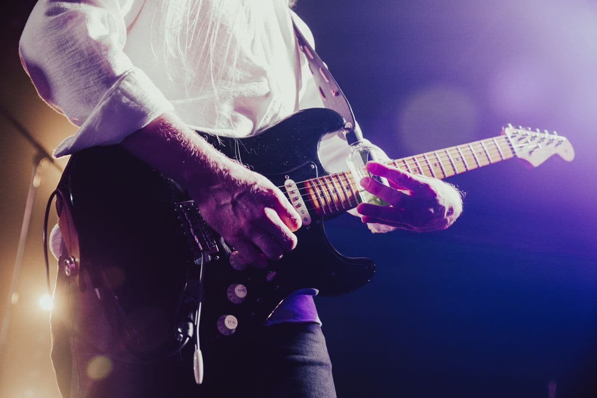 A live rock performance